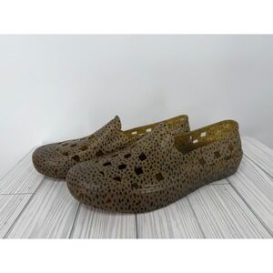 Vans Slip-On TRK Animal Brown Black Cheetah Print Water Shoes Womens 9.5 Mens 8